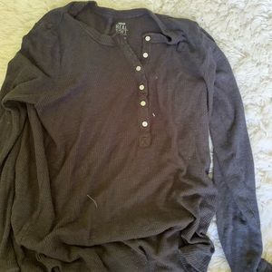 Aerie grey button down